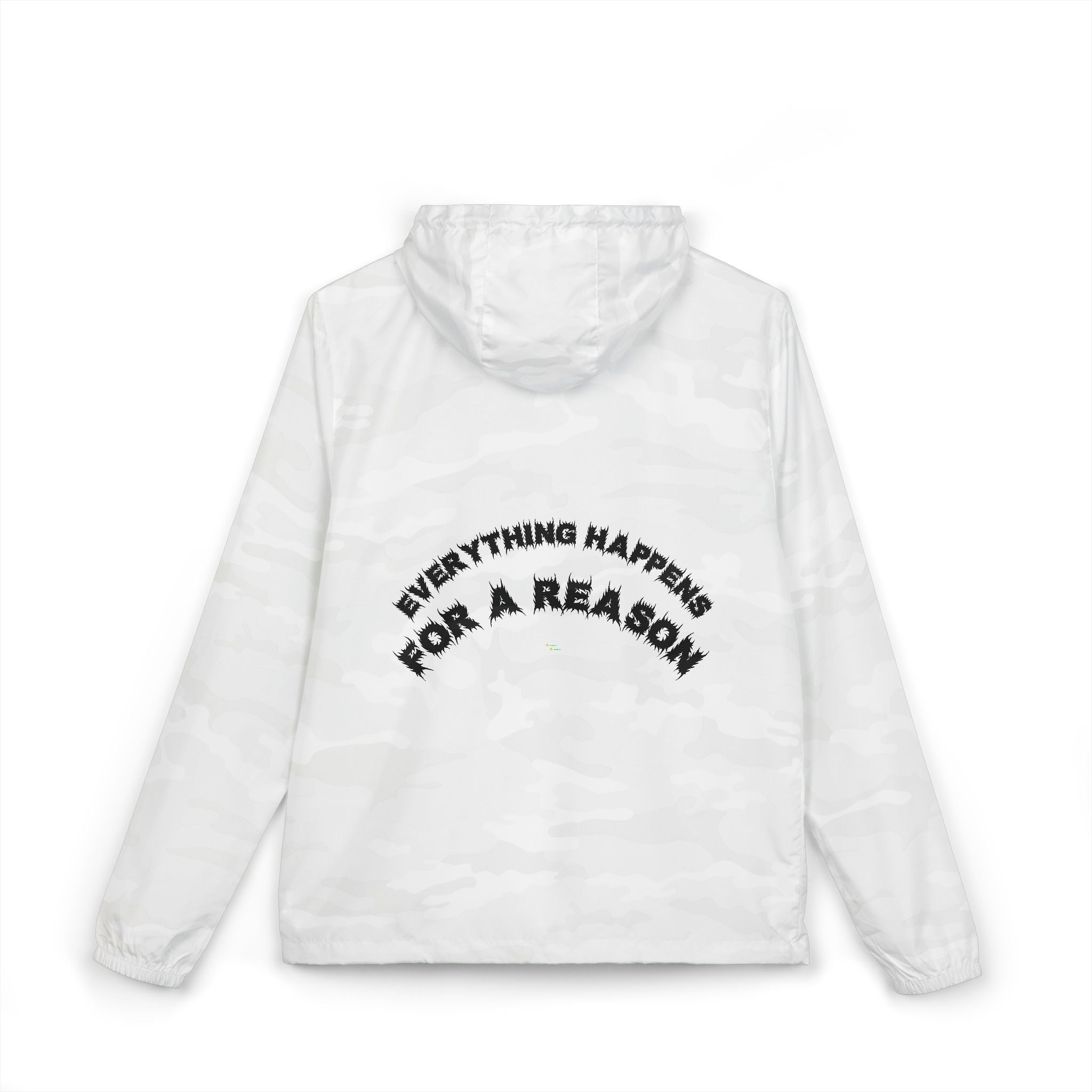 Bildsa Everything Happens Black Text Windbreaker