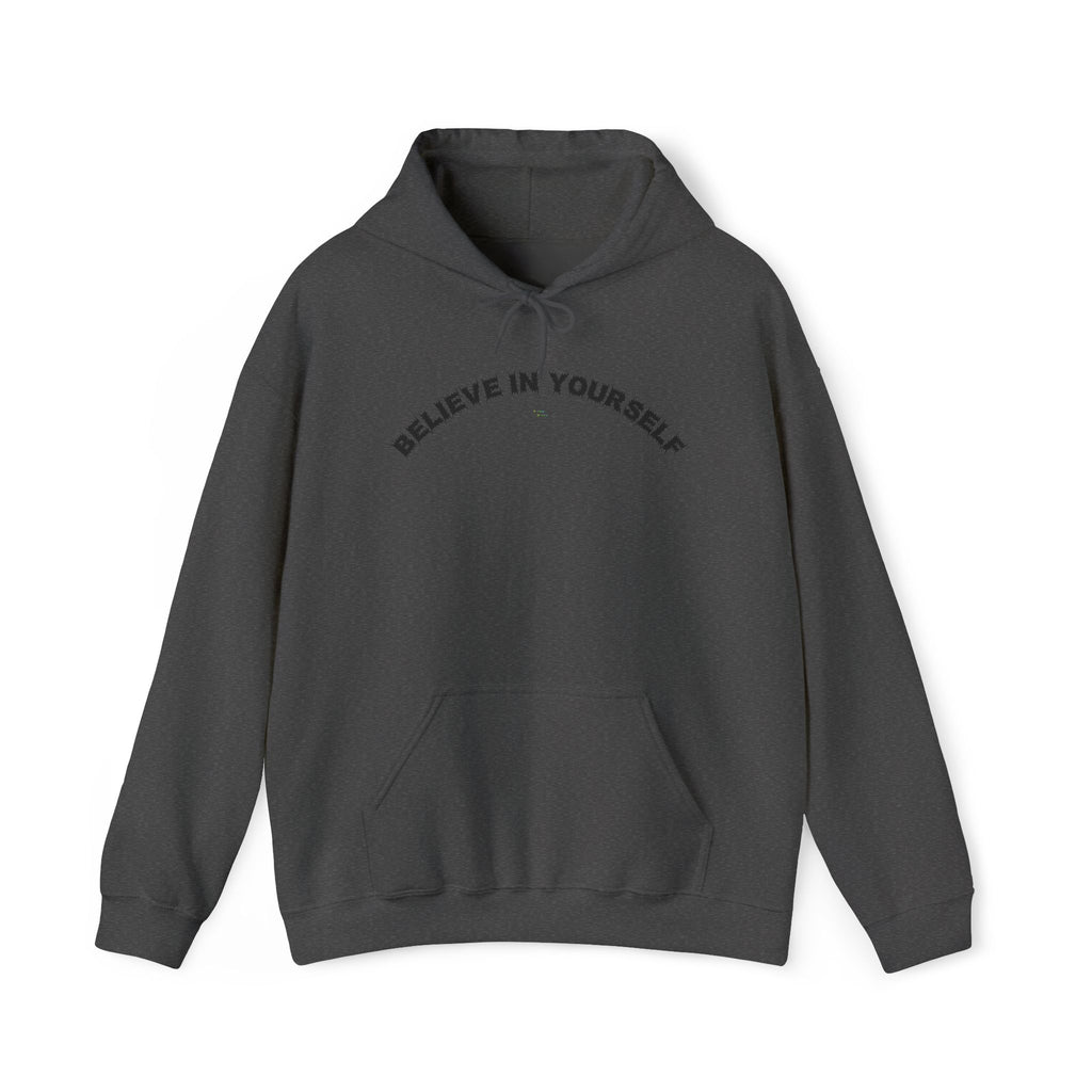 Bildsa Believe In Yourself Black Text Hoodie