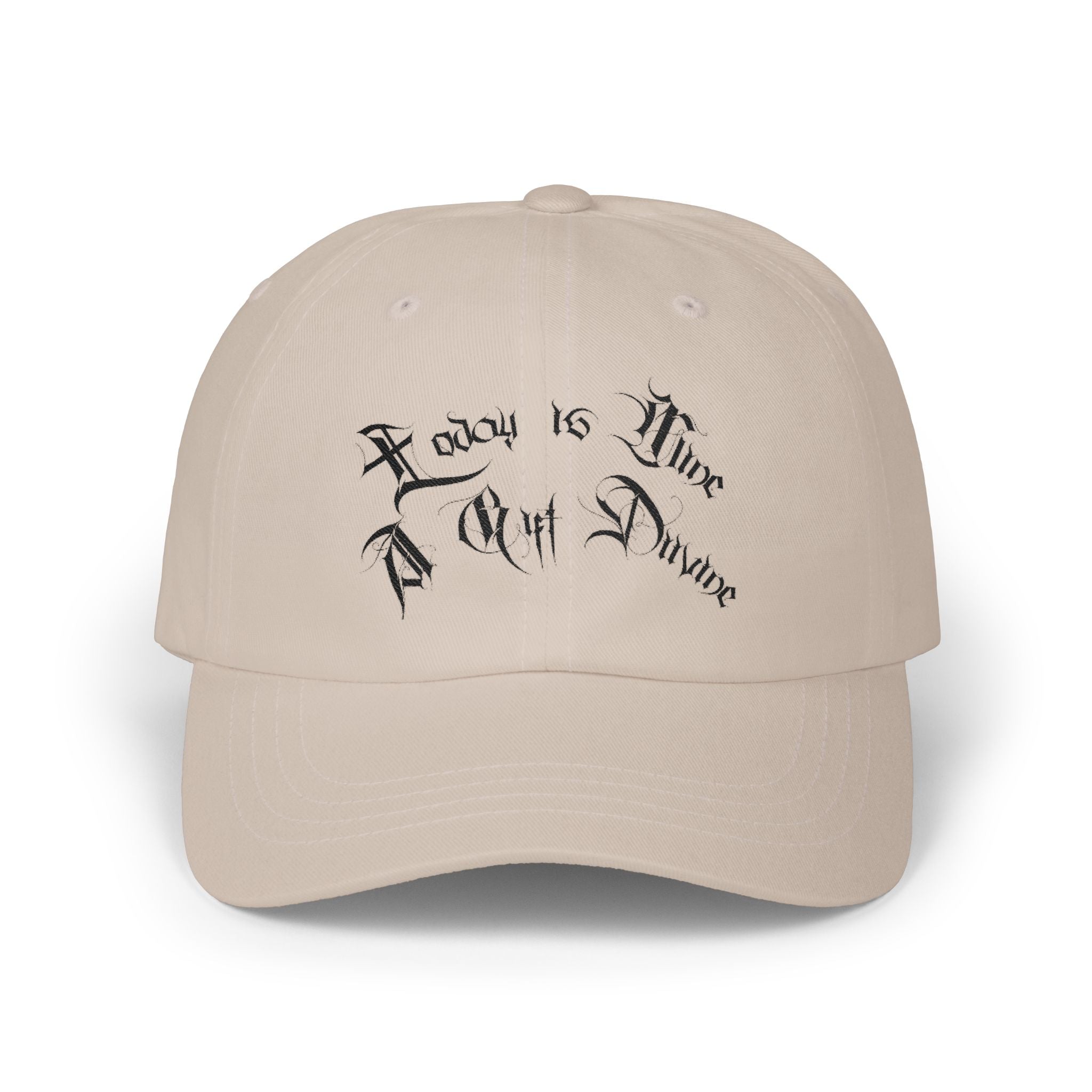Ellioaey A Gift Divine Black Text Dad Hat