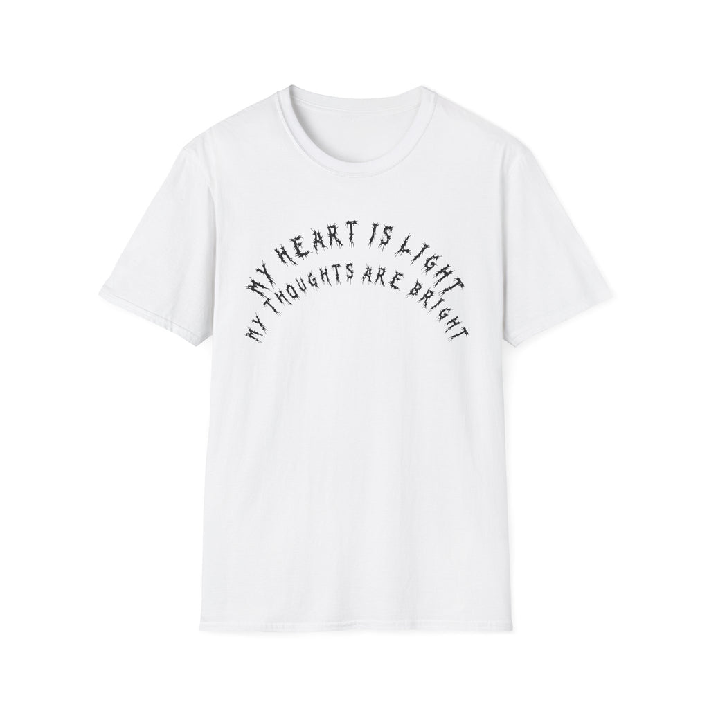 Hvita My Heart Is Light Black Text Tee