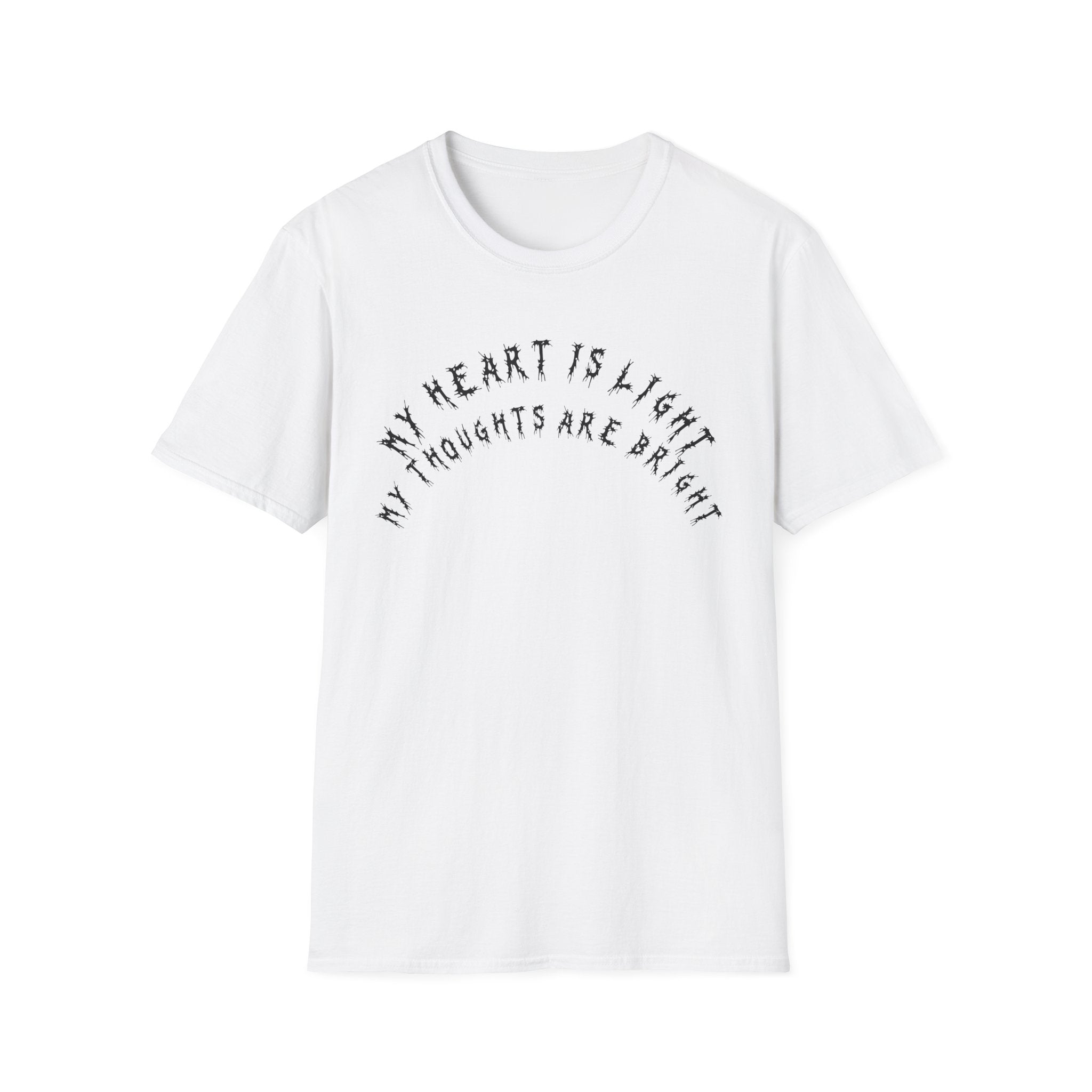 Hvita My Heart Is Light Black Text Tee