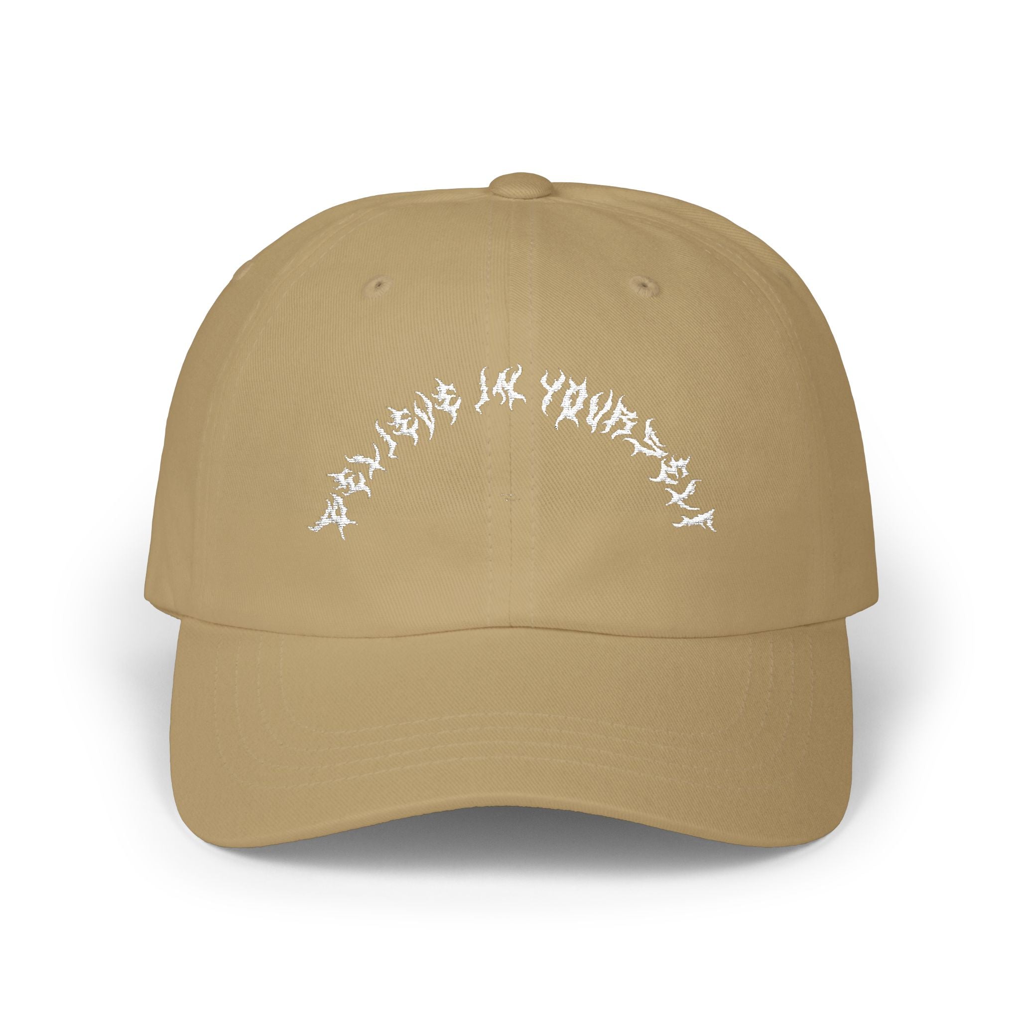 Lundr Believe In Yourself White Text Dad Hat