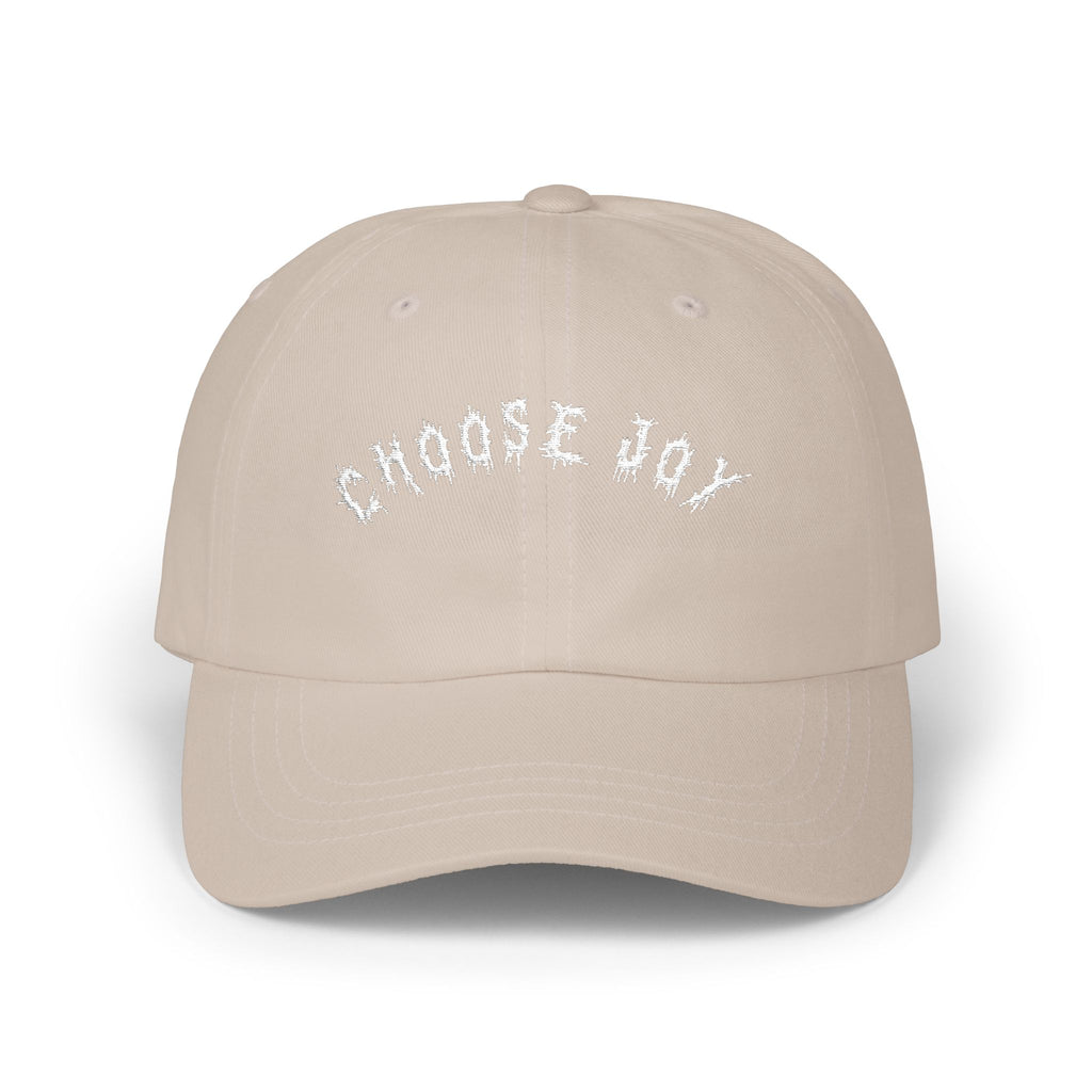Hvita Choose Joy White Text Dad Hat