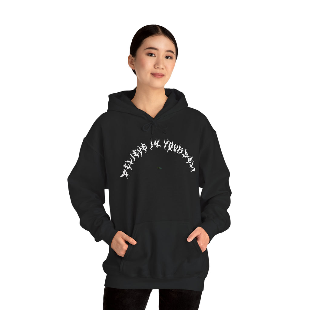 Lundr Believe In Yourself White Text Hoodie