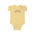 Hvita Everything Happens Black Text Baby Onesie