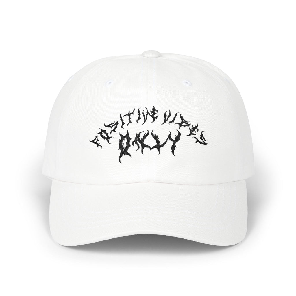 Lundr Positive Vibes Black Text Dad Hat
