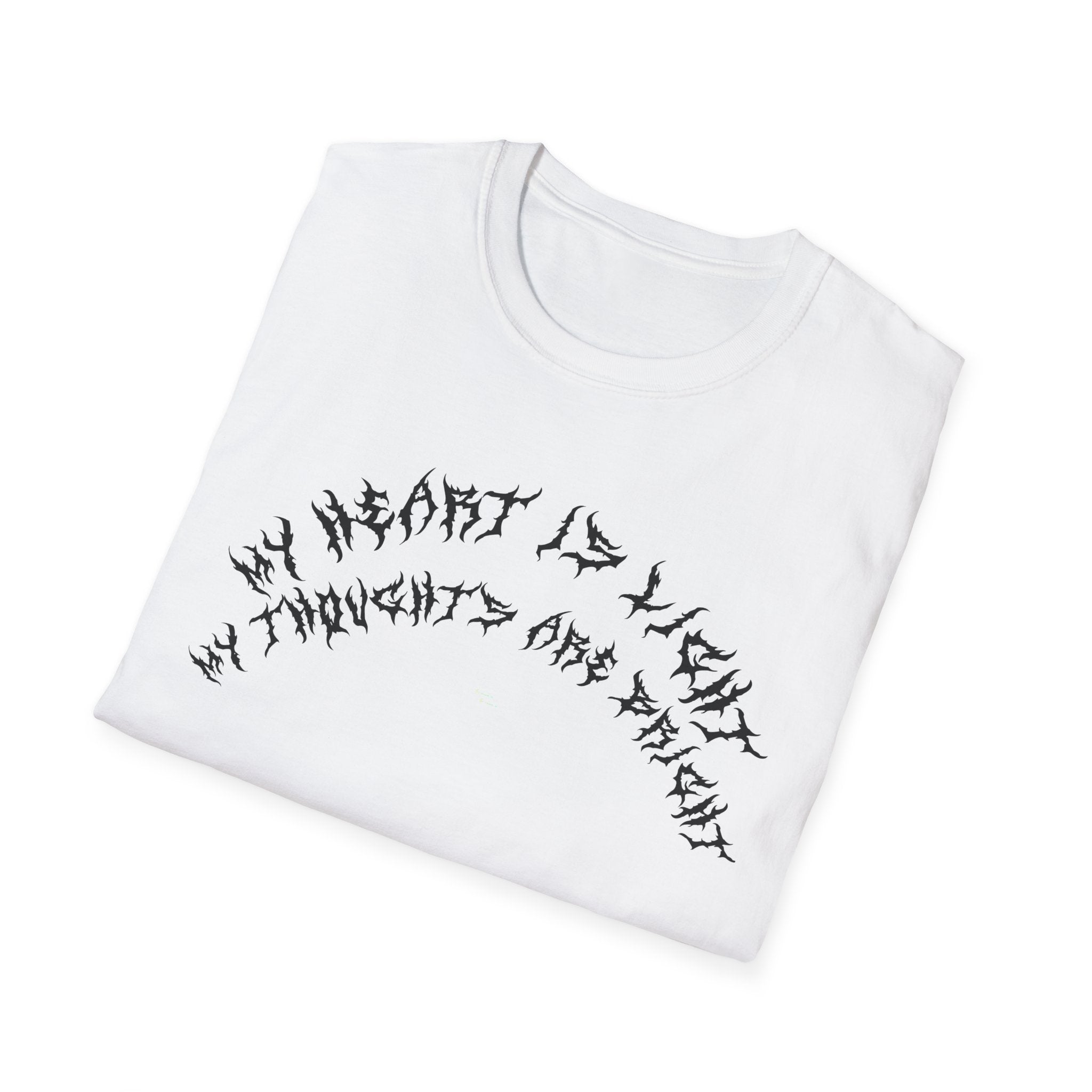 Lundr My Heart Is Light Black Text Tee