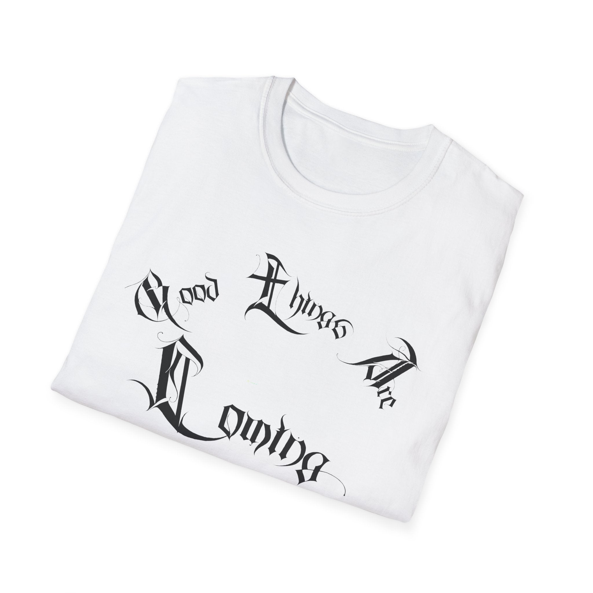 Ellioaey Good Things Are Coming Black Text Tee