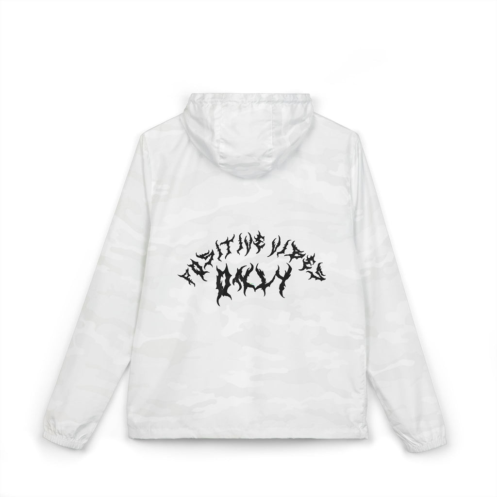 Lundr Positive Vibes Black Text Windbreaker