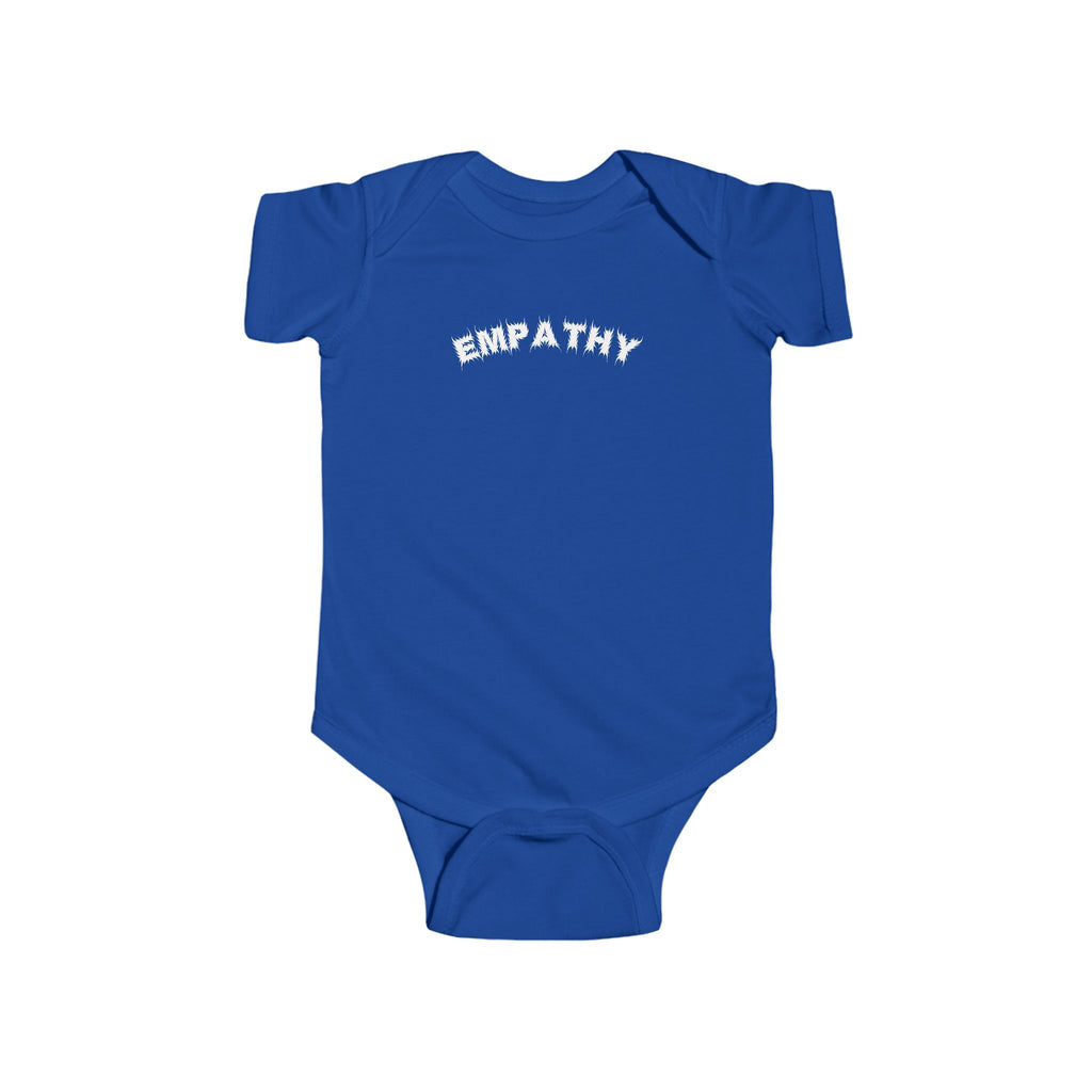 Bildsa Empathy White Text Baby Onesie