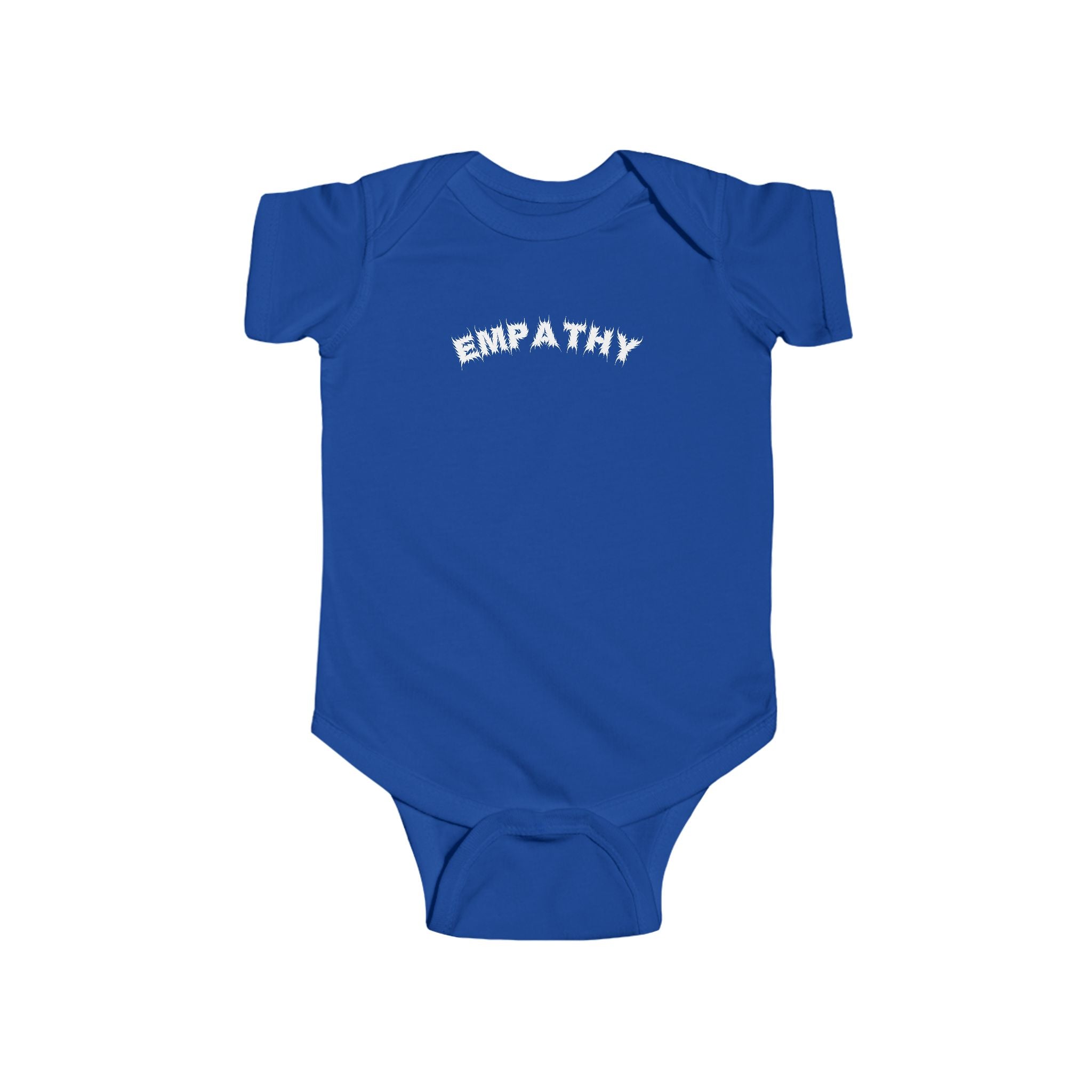 Bildsa Empathy White Text Baby Onesie
