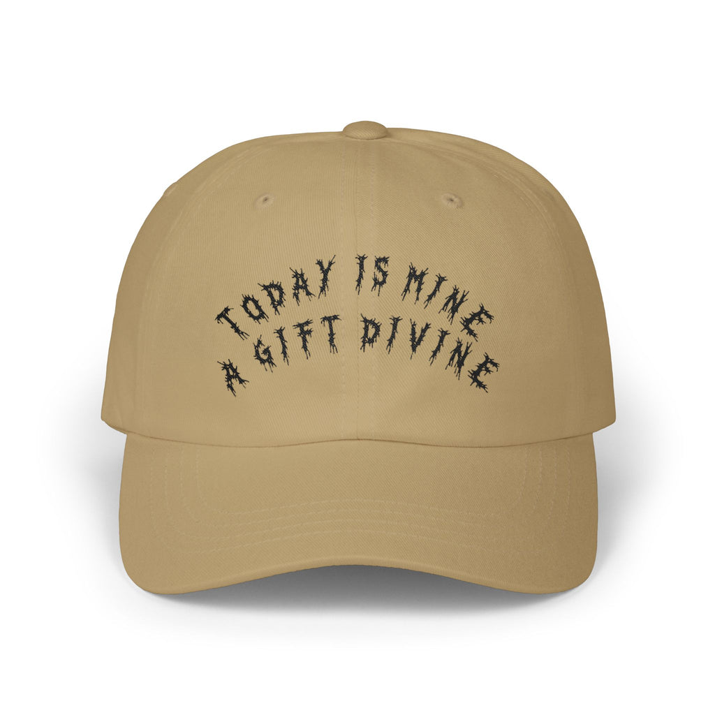Hvita A Gift Divine Black Text Dad Hat