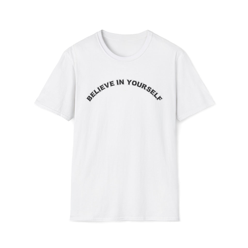 Bildsa Believe In Yourself Black Text Tee