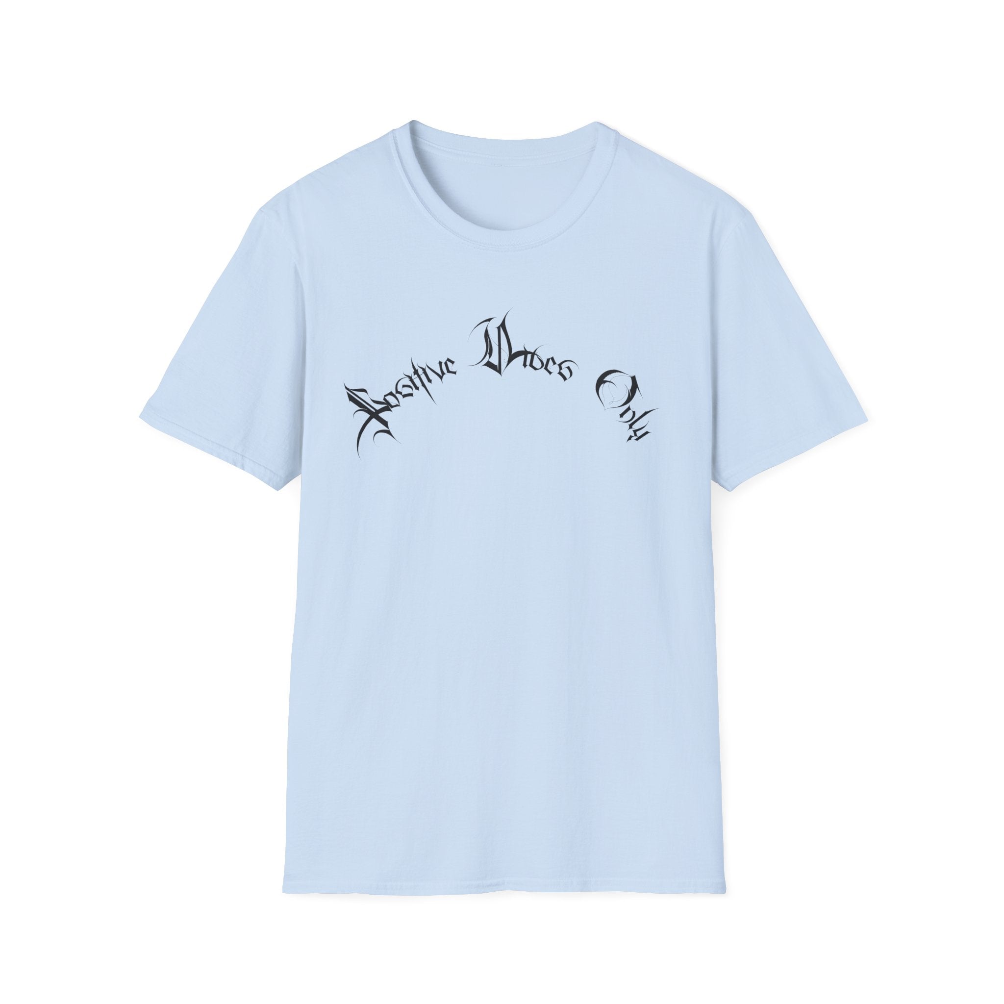 Ellioaey Positive Vibes Black Text Tee