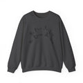 Ellioaey My Heart Is Light Black Text Crewneck
