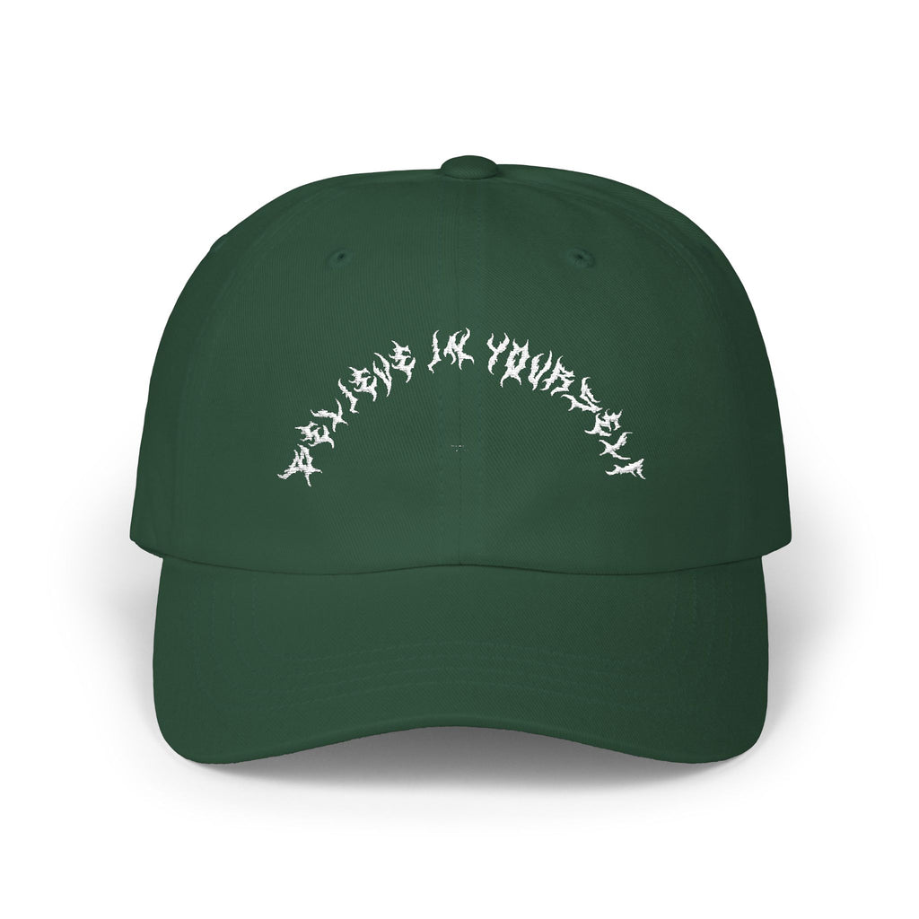 Lundr Believe In Yourself White Text Dad Hat
