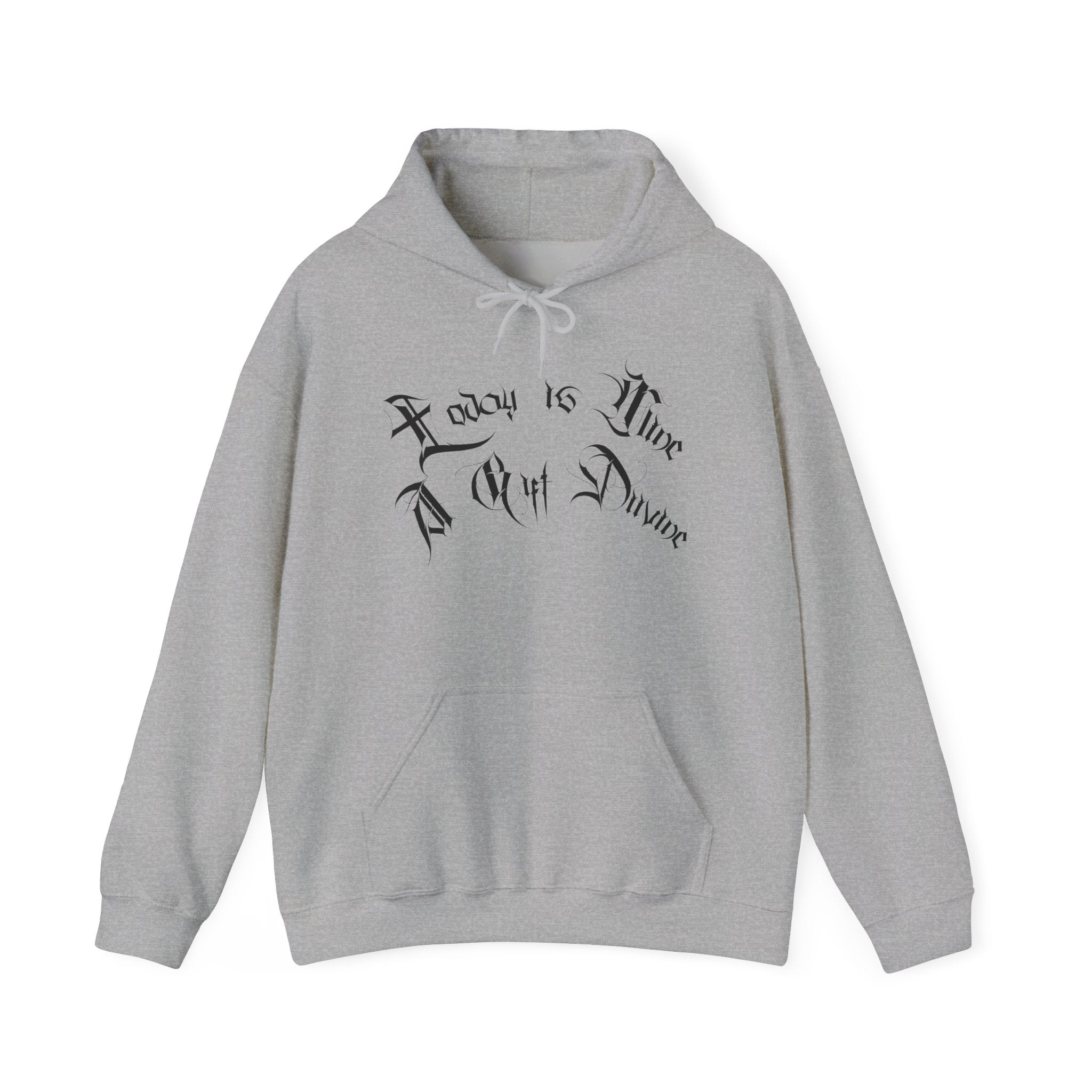 Ellioaey A Gift Divine Black Text Hoodie