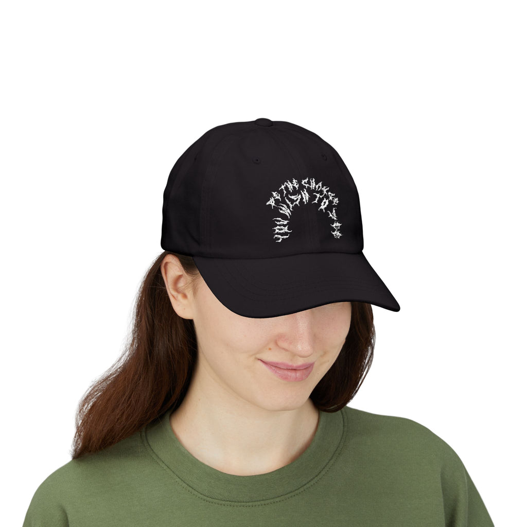 Lundr Be The Change White Text Dad Hat