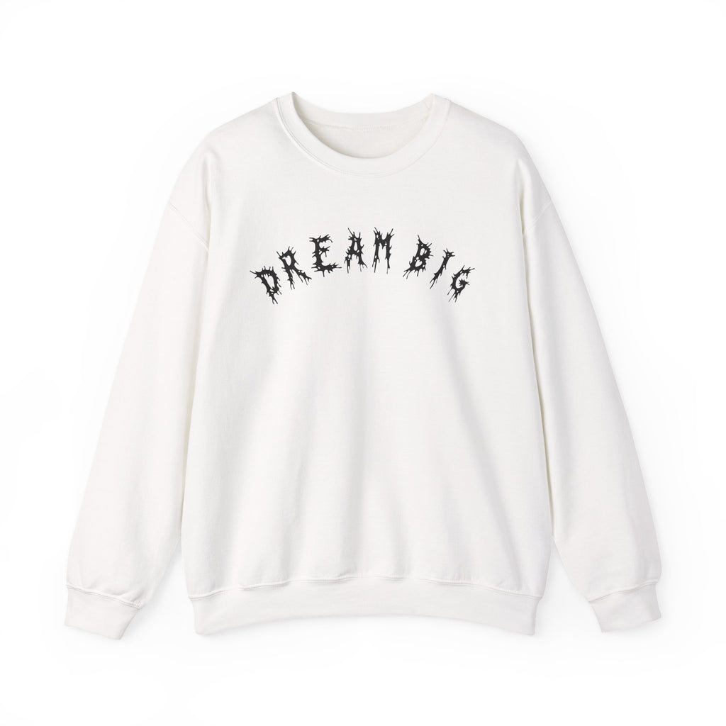 Hvita Dream Big Black Text Crewneck