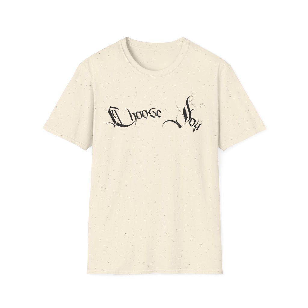 Ellioaey Choose Joy Black Text Tee