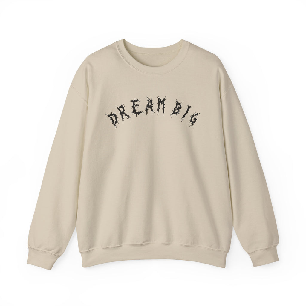 Hvita Dream Big Black Text Crewneck