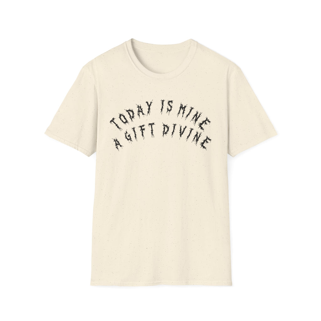 Hvita A Gift Divine Black Text Tee