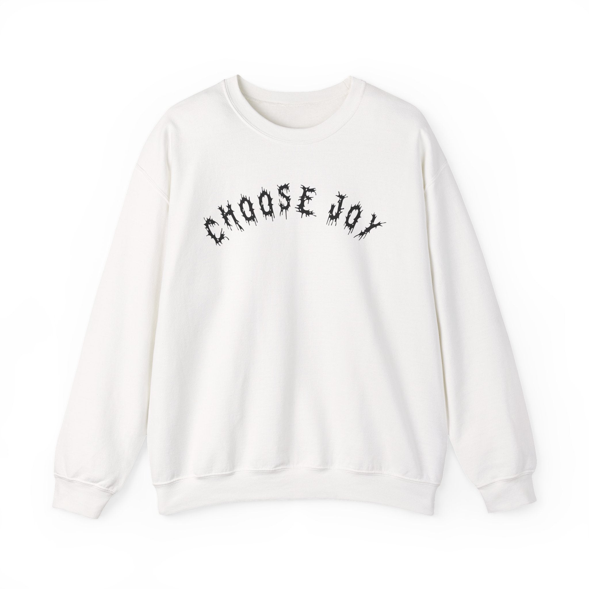 Hvita Choose Joy Black Text Crewneck