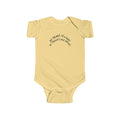 Hvita My Heart Is Light Black Text Baby Onesie