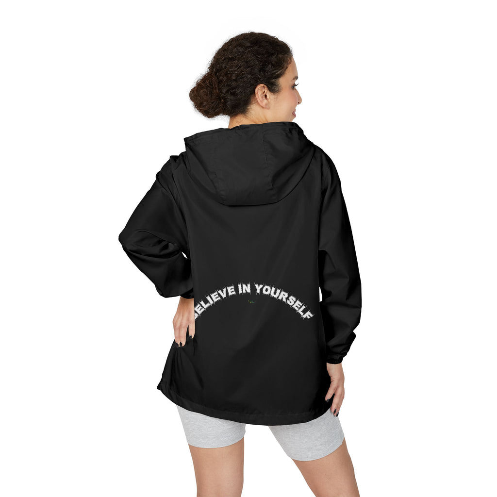 Bildsa Believe In Yourself White Text Windbreaker