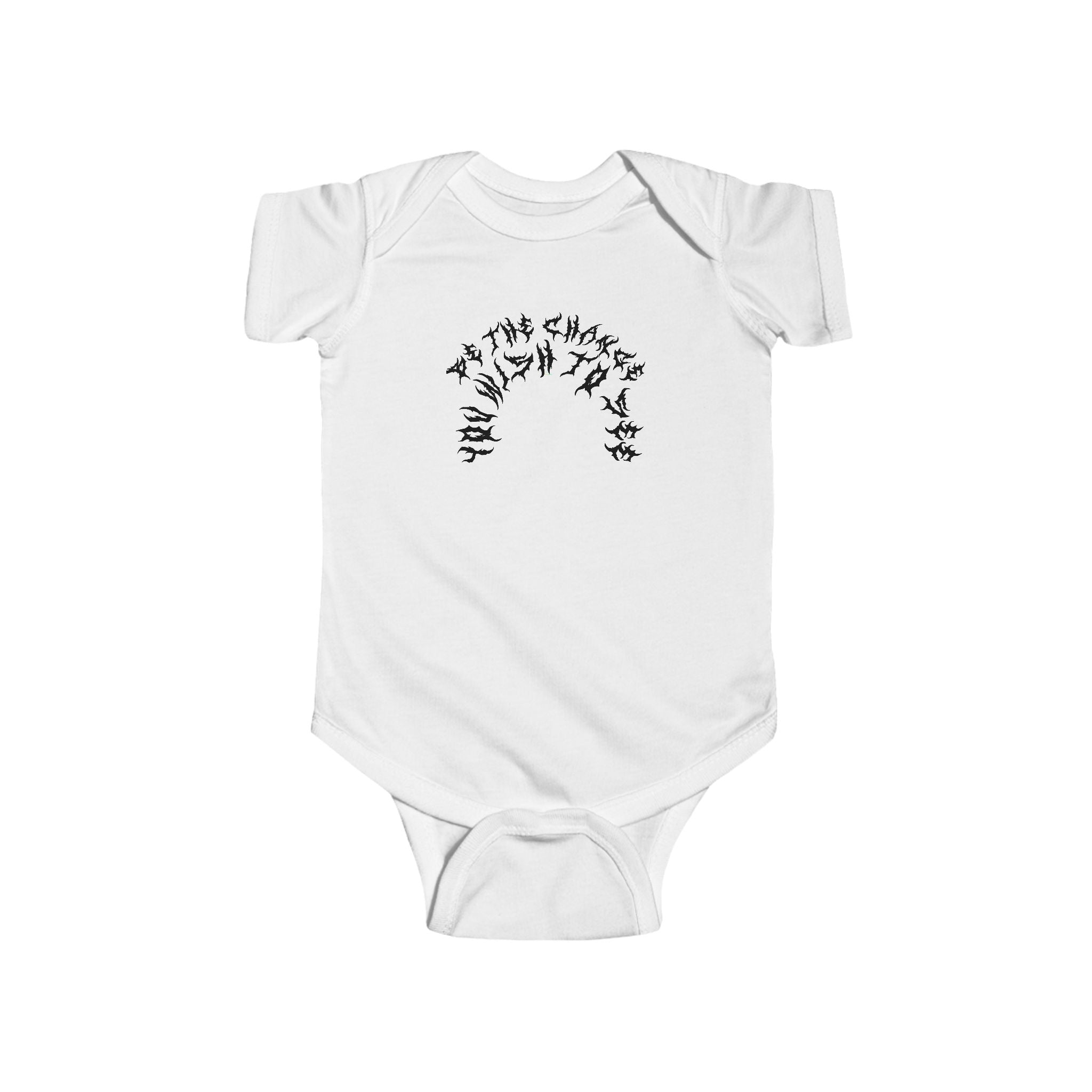 Lundr Be The Change Black Text Baby Onesie