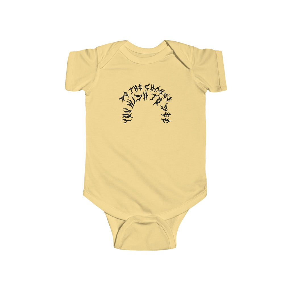 Lundr Be The Change Black Text Baby Onesie