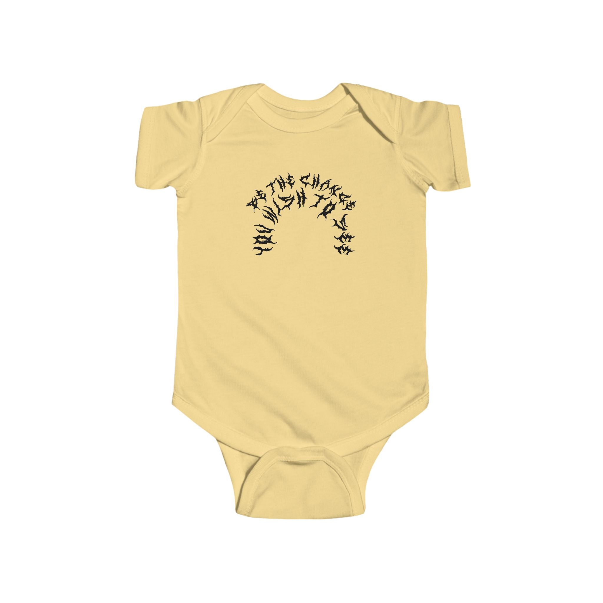 Lundr Be The Change Black Text Baby Onesie