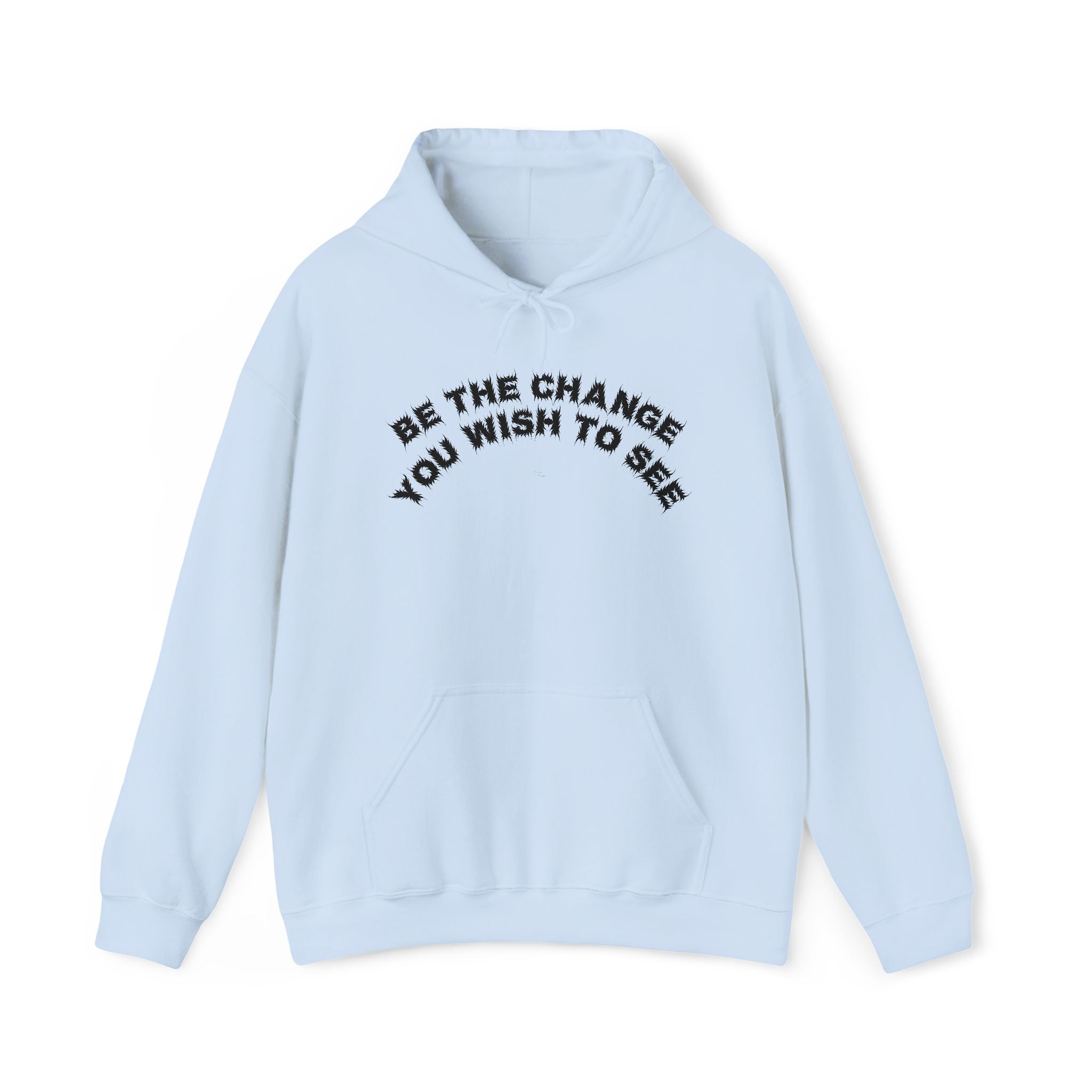 Bildsa Be The Change Black Text Hoodie