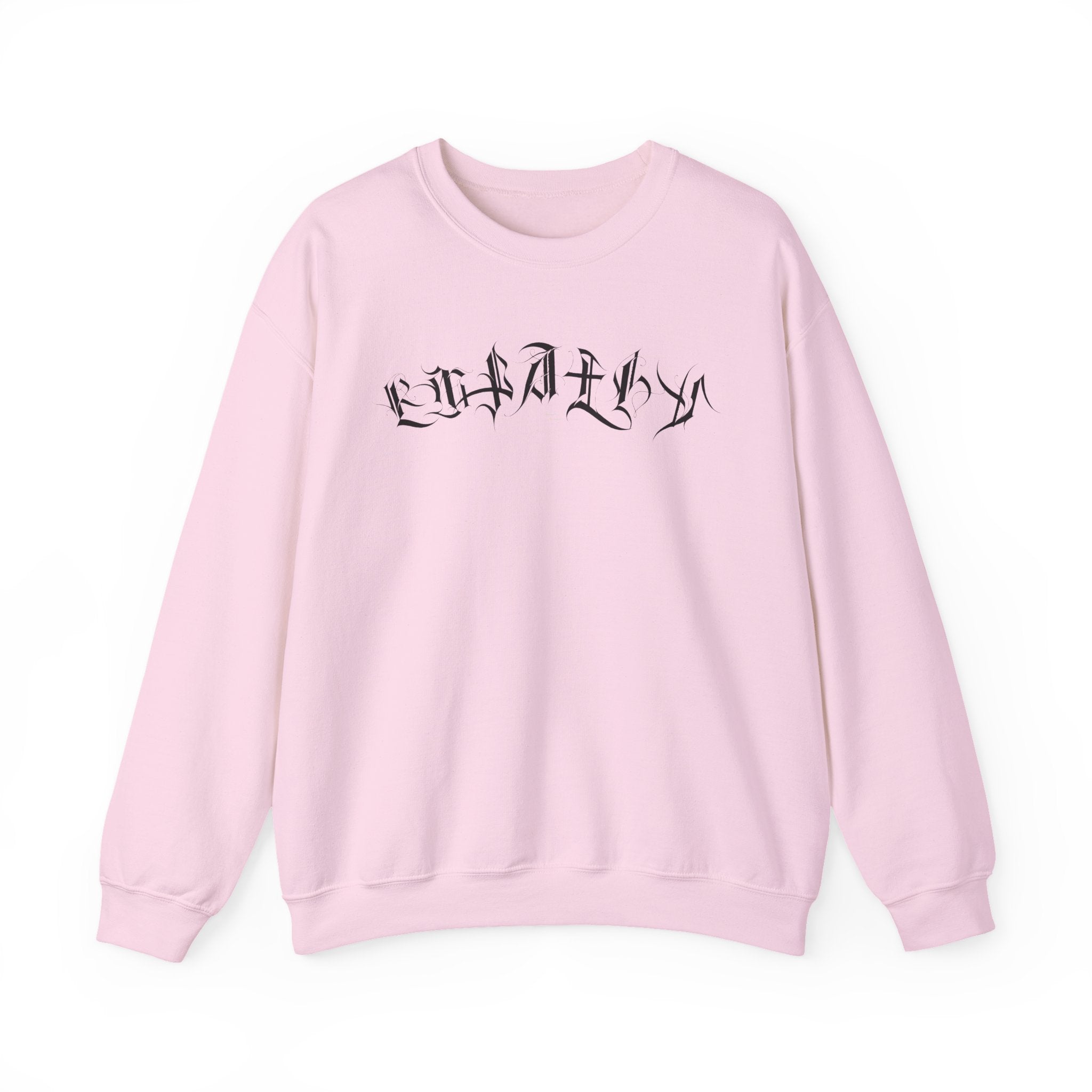 Ellioaey Empathy Black Text Crewneck