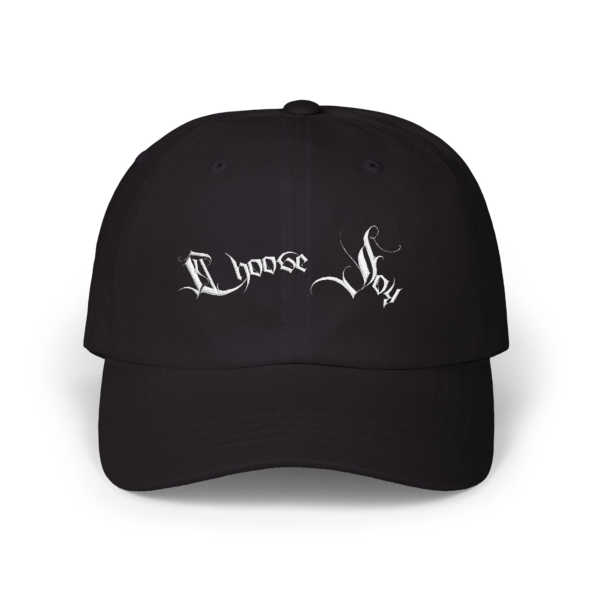 Ellioaey Choose Joy White Text Dad Hat