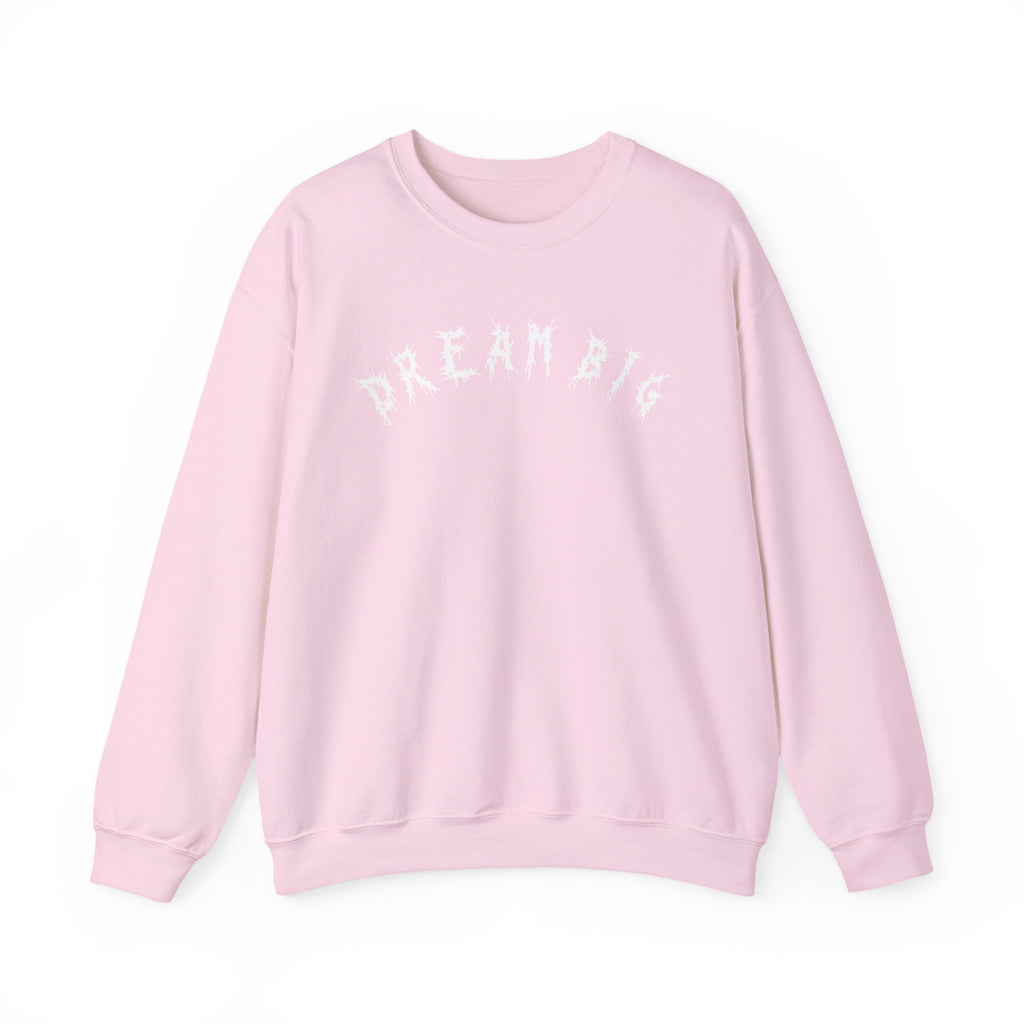 Hvita Dream Big White Text Crewneck