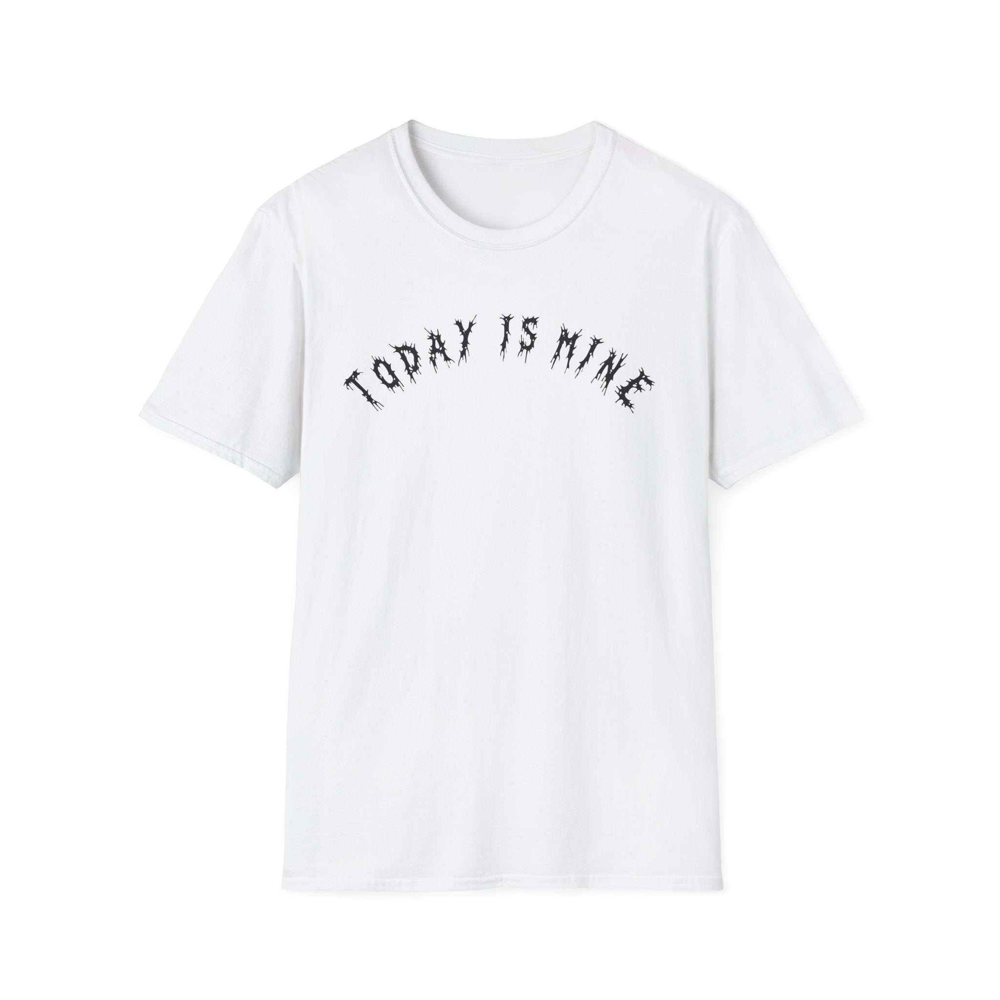 Hvita Today Is Mine Black Text Tee