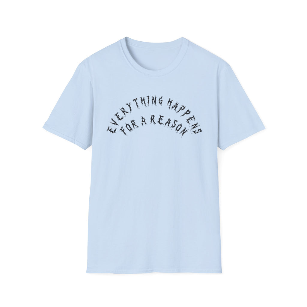 Hvita Everything Happens Black Text Tee