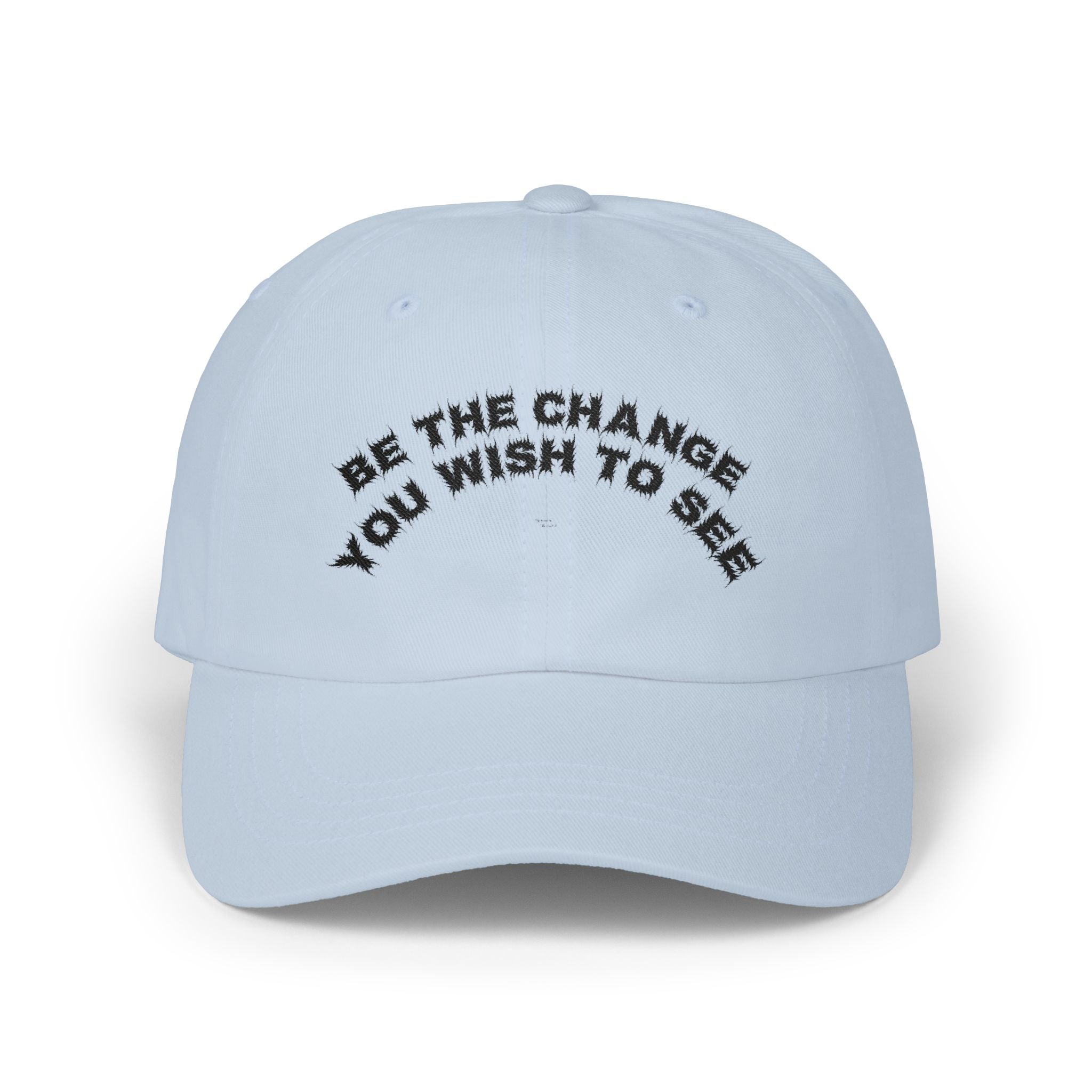 Bildsa Be The Change Black Text Dad Hat