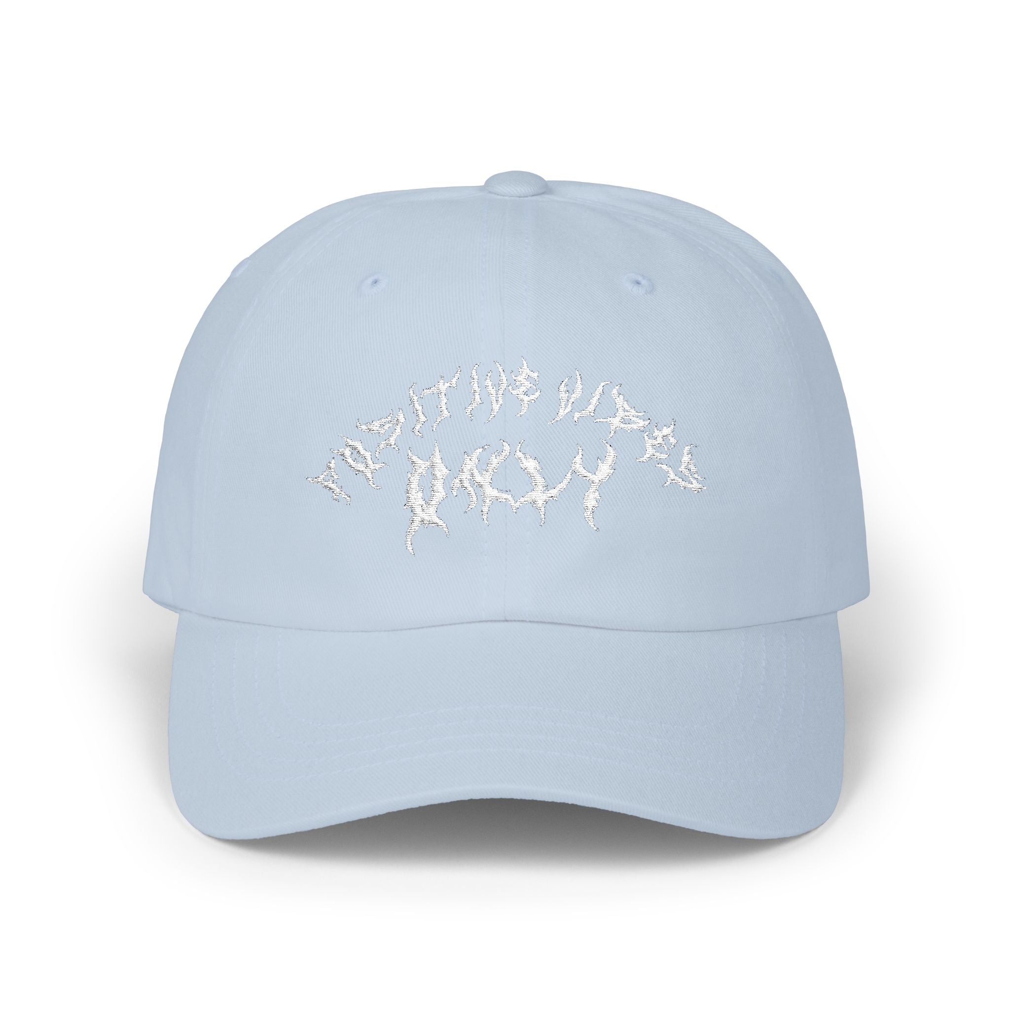 Lundr Positive Vibes White Text Dad Hat