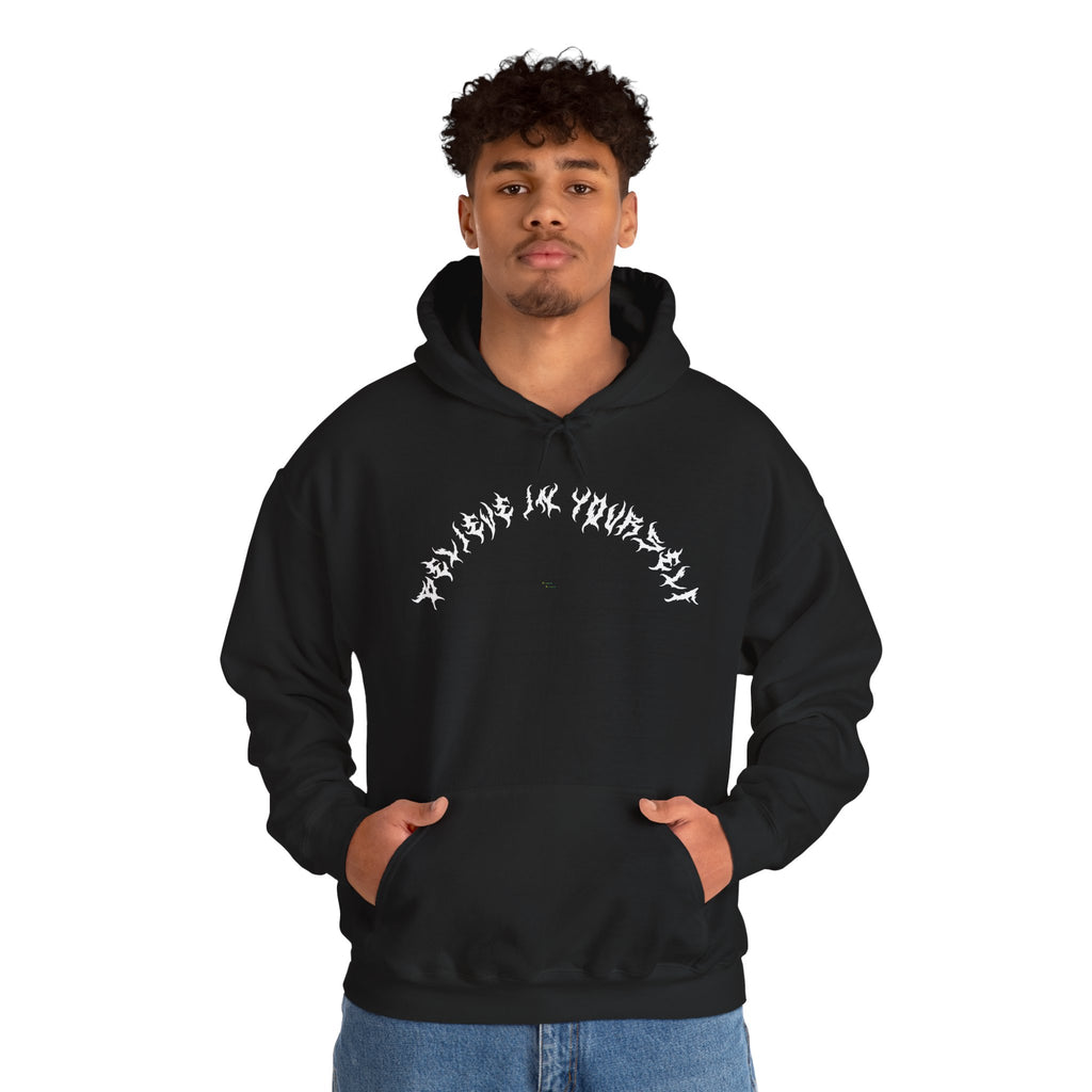 Lundr Believe In Yourself White Text Hoodie