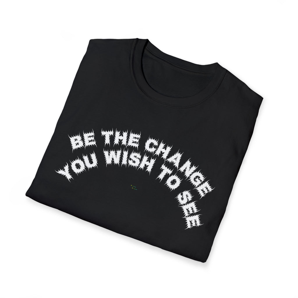 Bildsa Be The Change White Text Tee