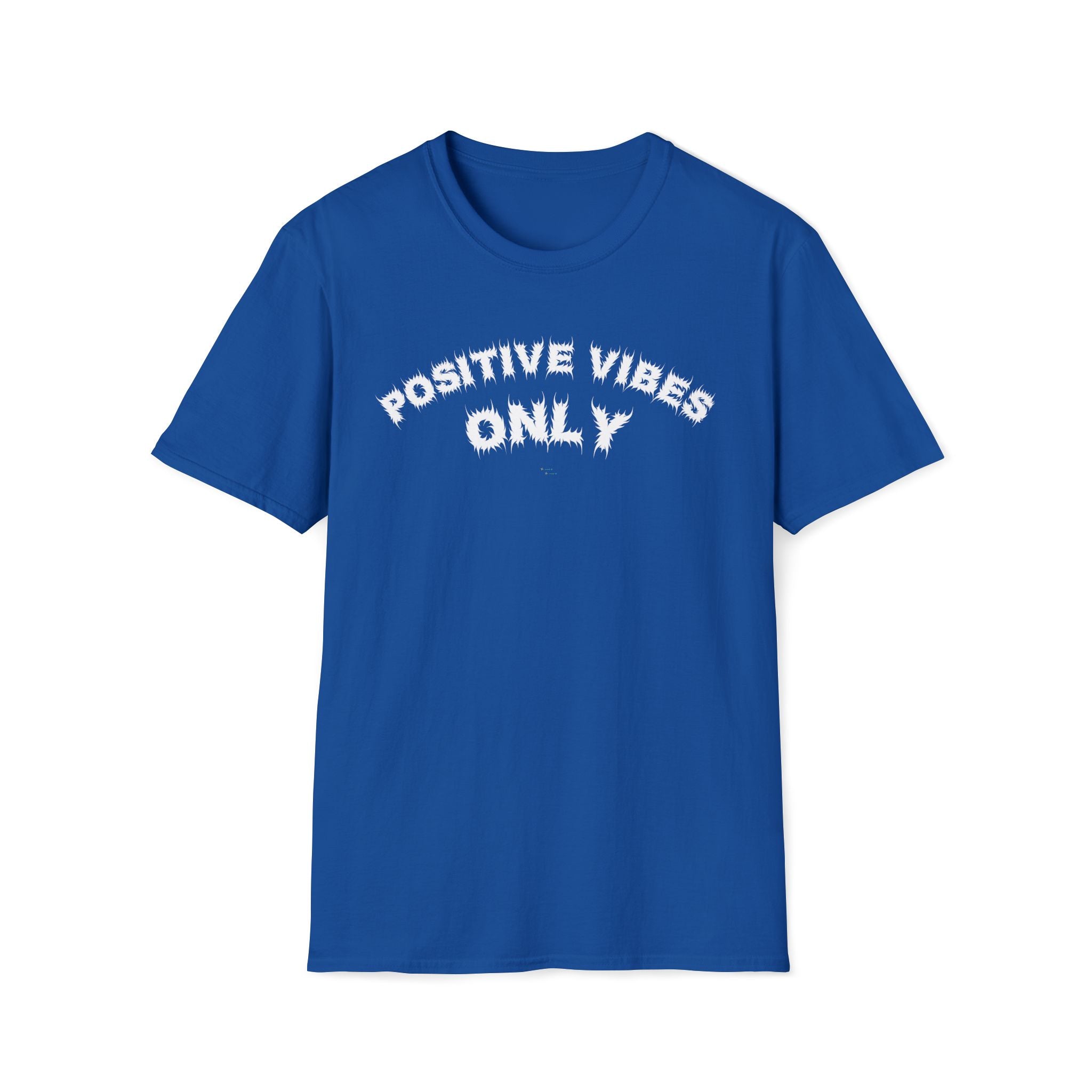 Bildsa Positive Vibes White Text Tee