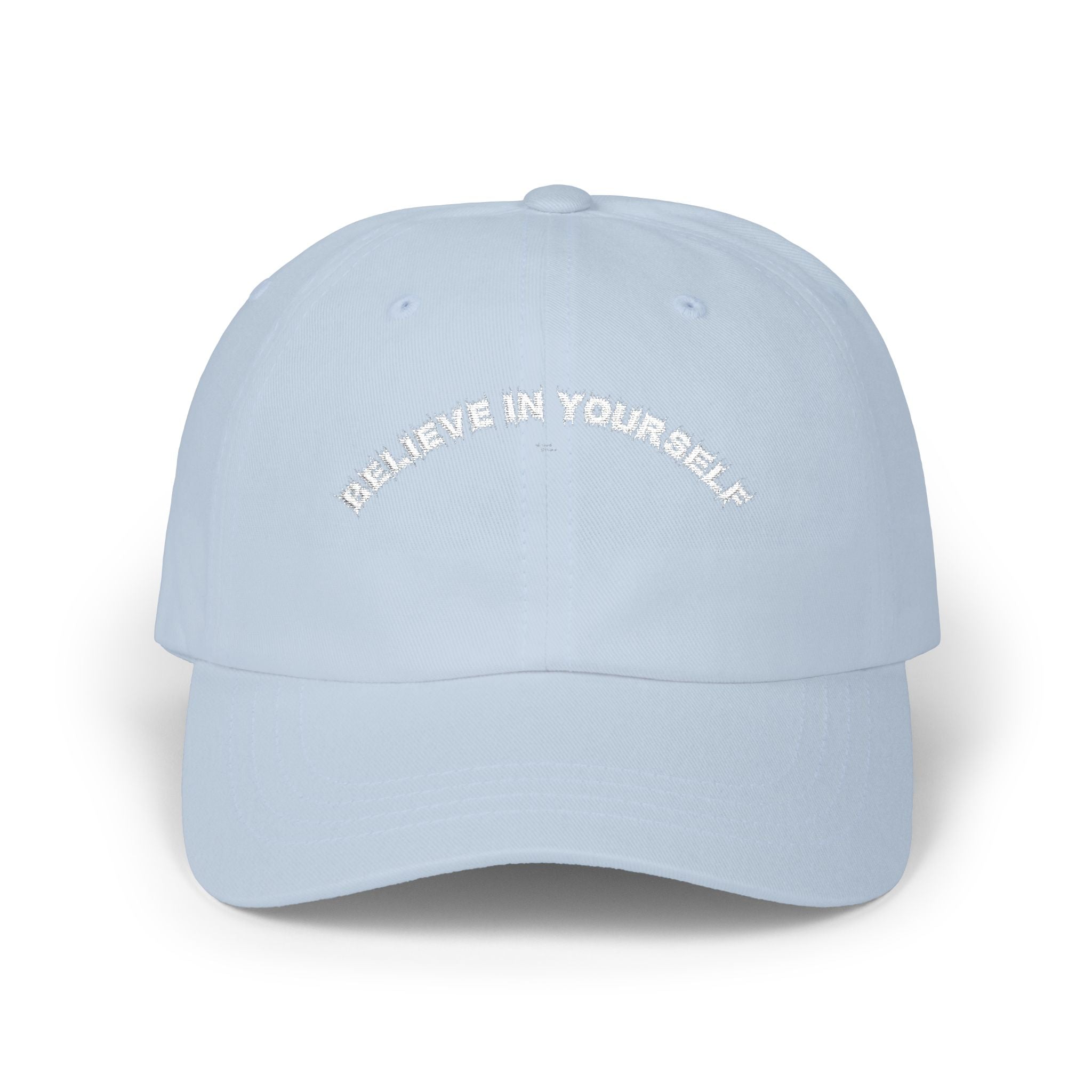 Bildsa Believe In Yourself White Text Dad Hat