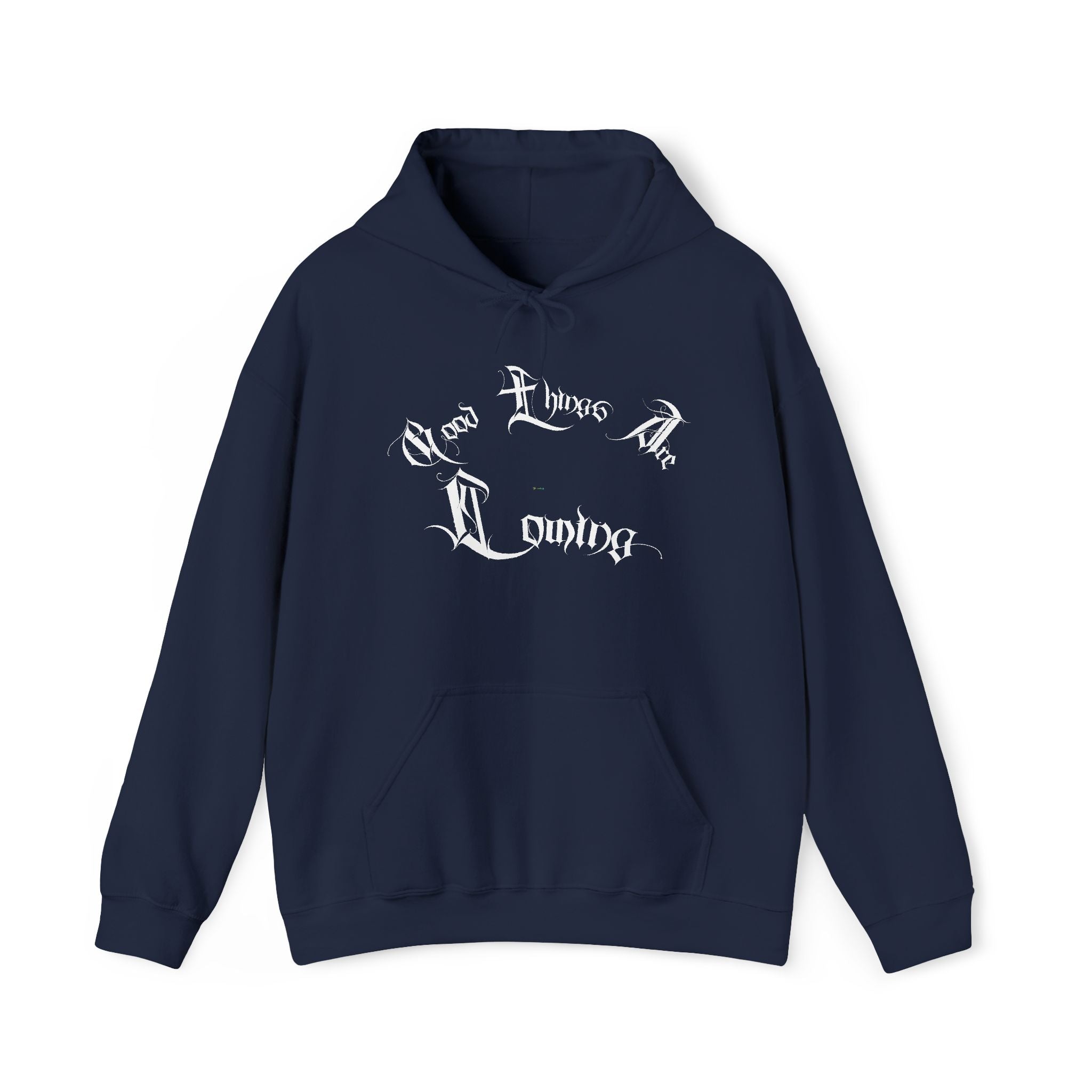 Ellioaey Good Things Are Coming White Text Hoodie