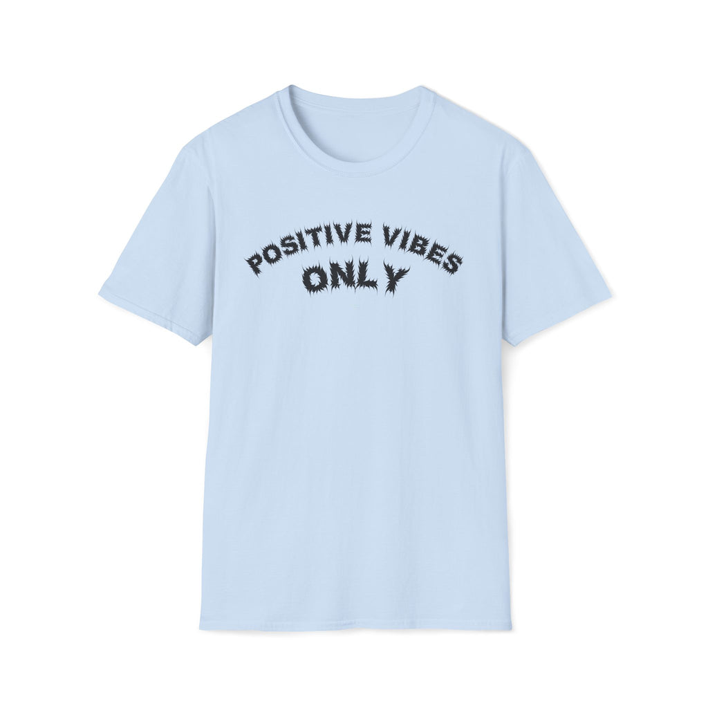 Bildsa Positive Vibes Black Text Tee