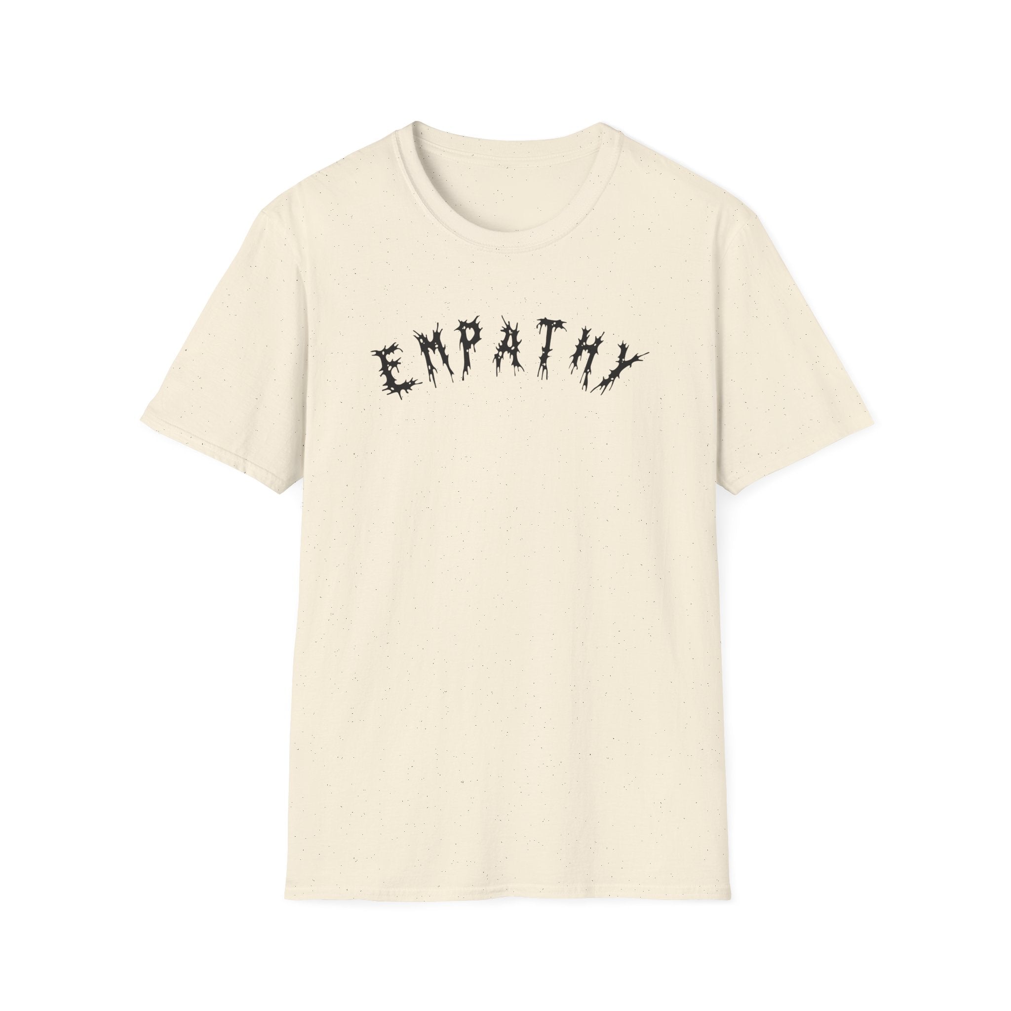 Hvita Empathy Black Text Tee