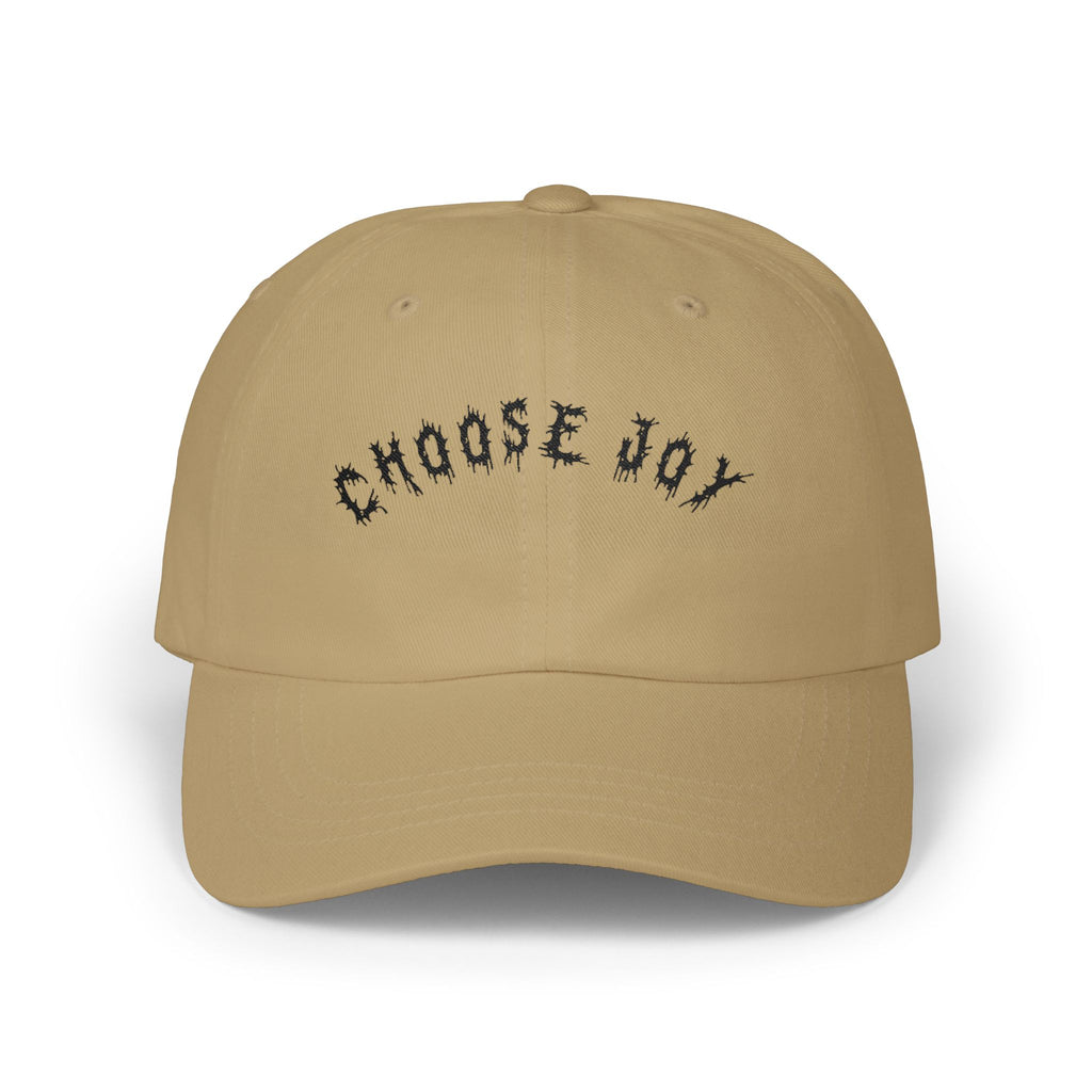 Hvita Choose Joy Black Text Dad Hat