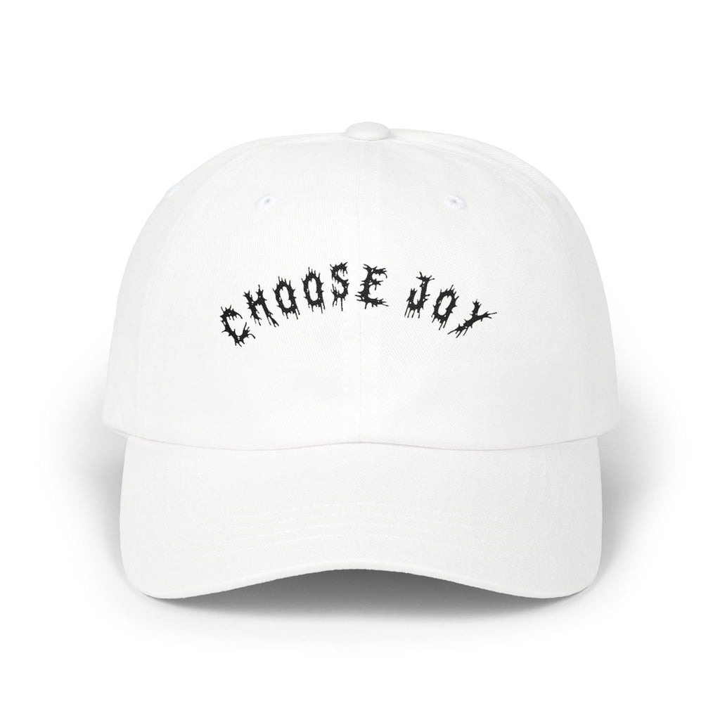 Hvita Choose Joy Black Text Dad Hat
