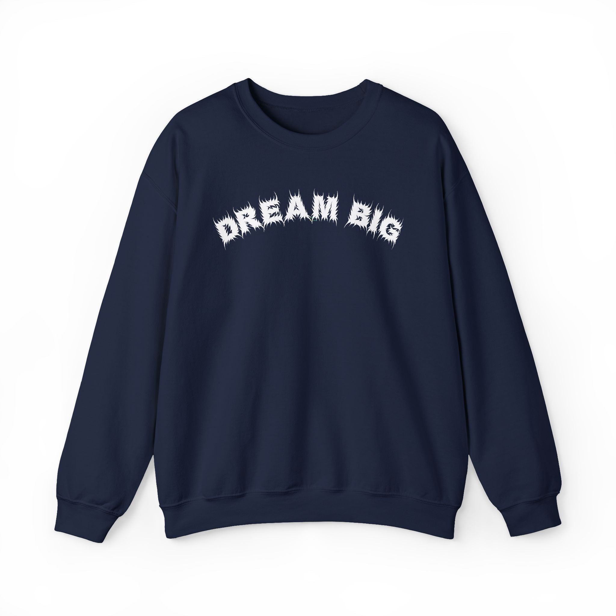 Bildsa Dream Big White Text Crewneck
